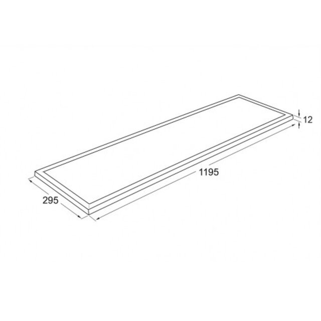 Sidelit LED Panel 30x120cm | RGB+CCT Adjustable | 48W | Smart Sidelit LED Panel 30x120cm | RGB+CCT Adjustable | 48W | Smart
