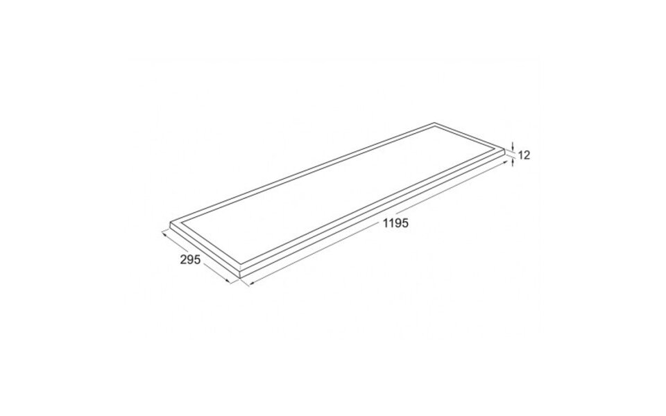 Sidelit LED Paneel 30x120cm | RGB+CCT Instelbaar | 48W | Smart