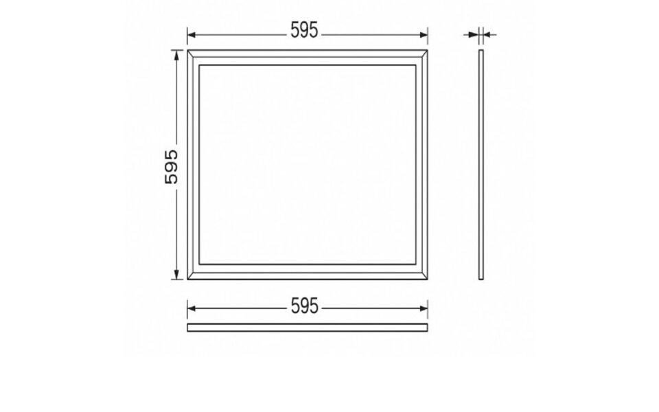 Sidelit LED Panel 60x60 cm | RGB+CCT Adjustable | 36W | UGR <22 Sidelit LED Panel 60x60 cm | RGB+CCT Adjustable | 36W | UGR <22