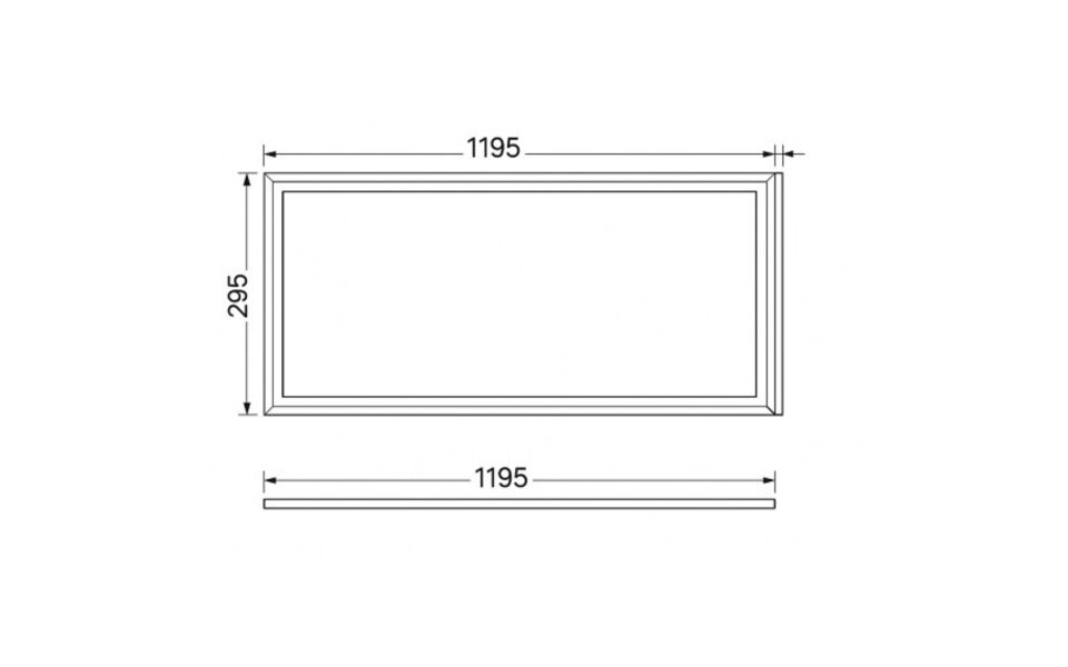 Backlit LED Panel 30x120 cm | 3000K | Warm White (830) | 36W Backlit LED Panel 30x120 cm | 3000K | Warm White (830) | 36W