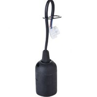 E27 Fitting Black - Moving fitting with 15cm wire