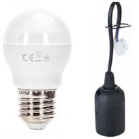 Verhuisfitting Set 10 Stuks - E27 Fitting - 10W LED Zwart