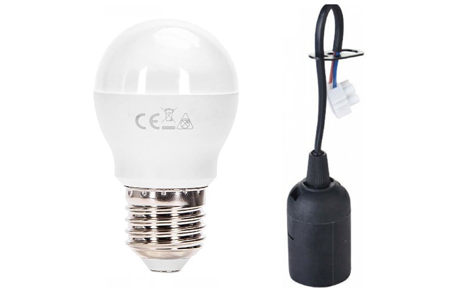 HLW LED Moving Fitting Set 10 Pieces - E27 Lamp Fitting - 10W LED Natural White 4000K