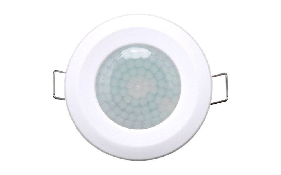 HLW LED Aigi Motion Sensor Recessed Round Matte White - 360° detection and 8m range, ideal LED accessory