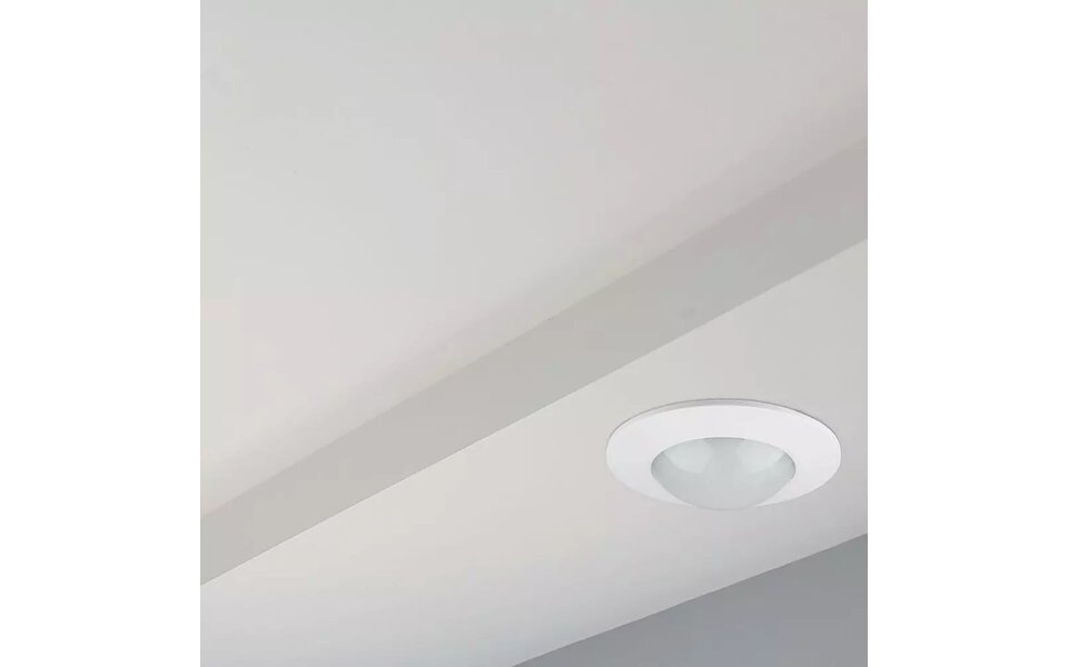HLW LED Motion sensor Prixa Hatron - Recessed Round Matt White - 360° Detection & LED Accessories