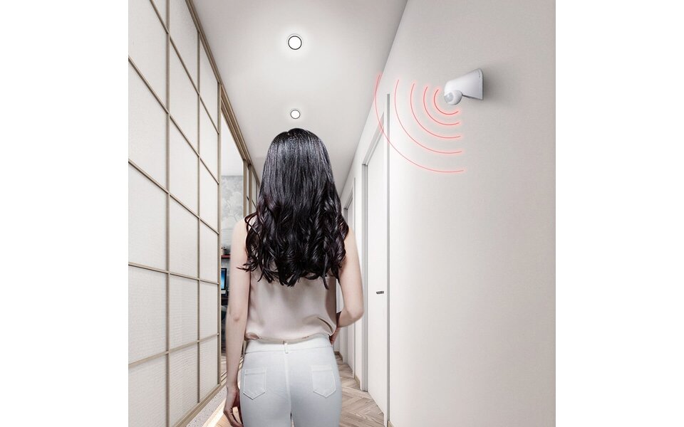 HLW LED Aigi Tucy Motion Sensor LED Accessories - Round, 180° Detection, 12m Range, Splashproof