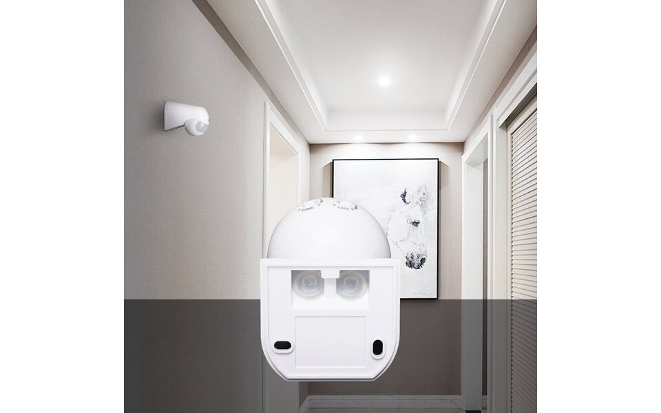 HLW LED Aigi Tucy Bewegingssensor LED Toebehoren - Rond, 180° Detectie, 12m Bereik, Spatwaterdicht