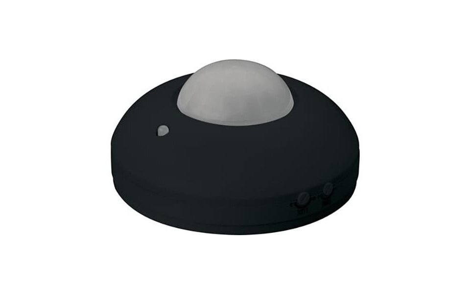 HLW LED Bewegingssensor LED toebehoren - Opbouw Rond Mat Zwart 360° 6m