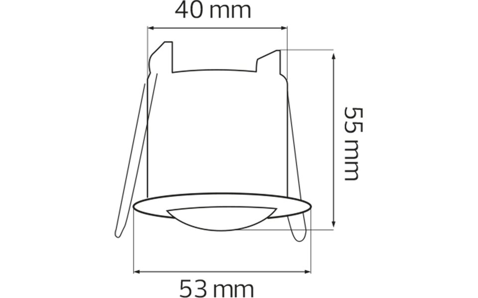 HLW LED Kozolux Bewegingssensor PIR 200W LED Toebehoren - 6m, 360° Detectie, Inbouw, Zwart
