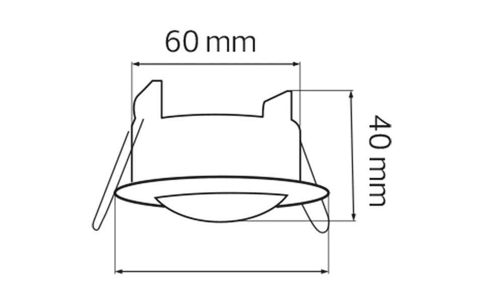 HLW LED Kozolux Bewegingssensor PIR 6m 360° - 300W LED Toebehoren, Wit, Inbouw