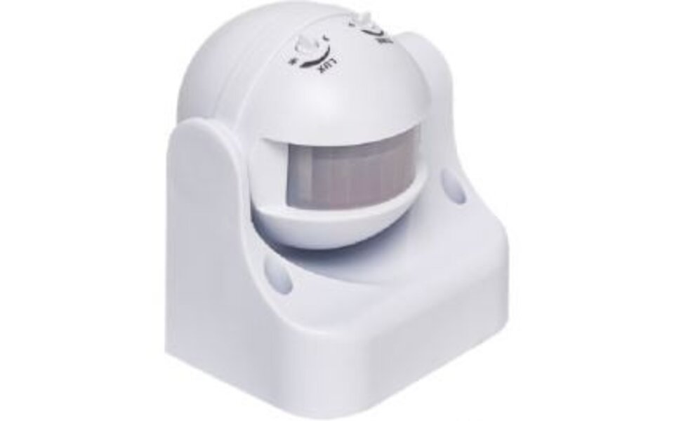 HLW LED Motion sensor Aigi Infy - Round LED accessories, 180° detection & 12m range, splash-proof