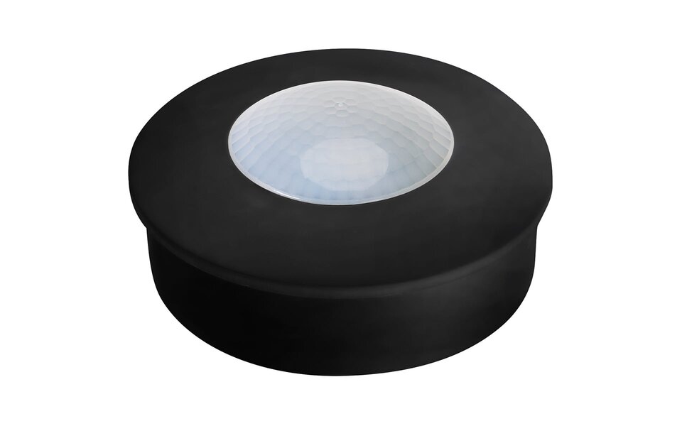 HLW LED Motion sensor PIR Kozolux - 300W LED, 6m range, 360° detection, recessed & surface mounted, black