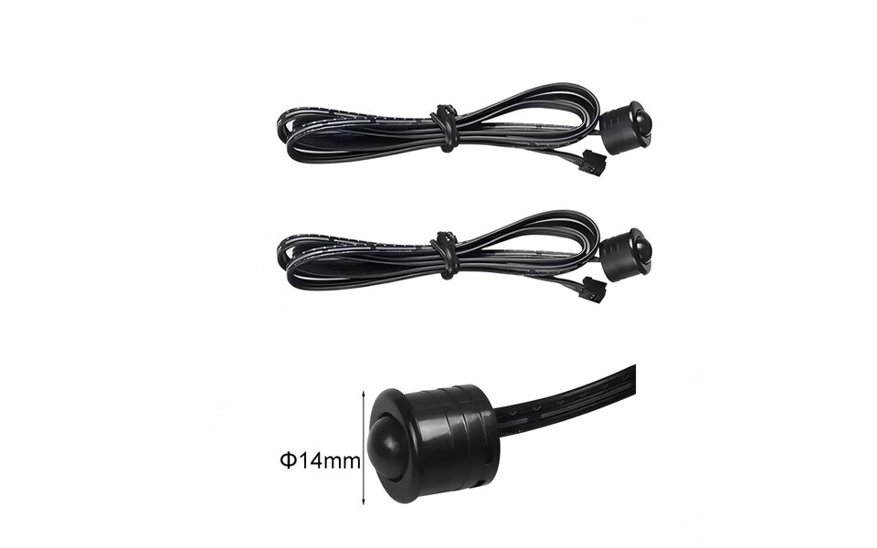 Velvalux Velvalux Bewegingssensor voor LED Trapverlichting - Inbouw & Opbouw - Set van 2 Zwarte Sensoren Velvalux Velvalux Bewegingssensor voor LED Trapverlichting - Inbouw & Opbouw - Set van 2 Zwarte Sensoren