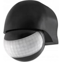 Bewegingssensor - Prixa Brewy - Spatwaterdicht IP44 - Mat Zwart