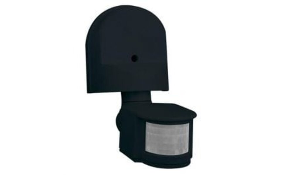 HLW LED Bewegingssensor Opbouw Rond Mat Zwart - 180° & 8m Voor LED Toebehoren