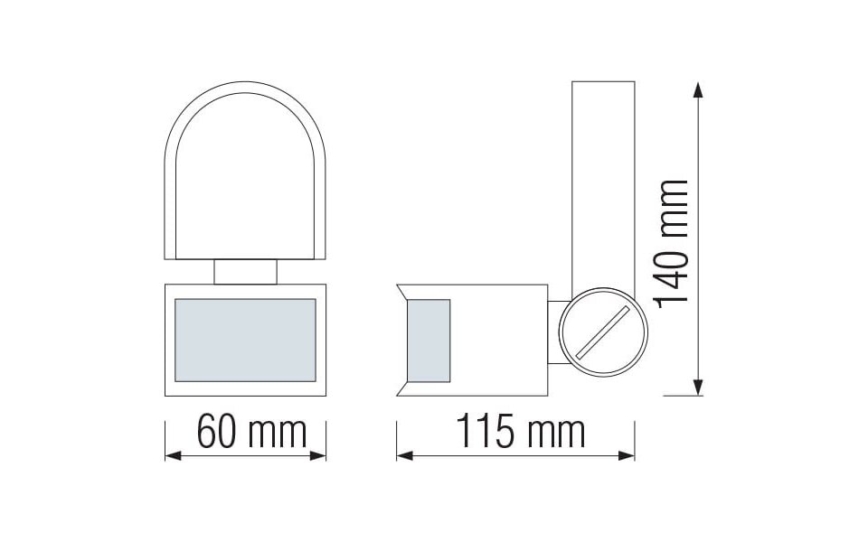 HLW LED Bewegingssensor Opbouw Rond Mat Zwart - 180° & 8m Voor LED Toebehoren