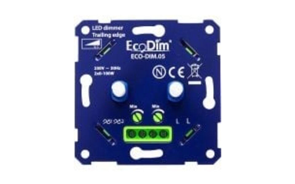 EcoDim EcoDim Dimbare LED Driver 12W - LED Transformator voor Max. 4 Spots, 24-38V