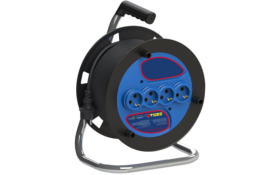 HLW LED Kabelhaspel 3680W met 4 Stopcontacten en 20 Meter Licht snoer – Perfect voor LED toebehoren