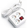 Power Strip with Switch 3680W - 3 Outlets & 3m Extension Cord