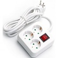 Power Strip with Switch - 3680W Extension Cord with 3 Outlets for LED Accessories