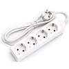 Power Strip Extension Cord 3680W - 4 Outlets - White