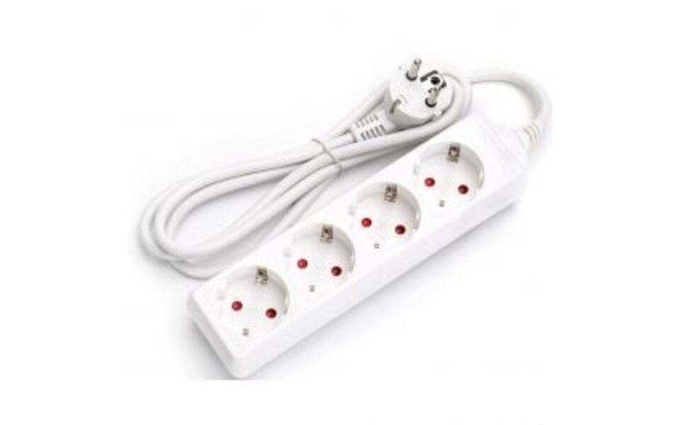 HLW LED Aigi Wayne Stekkerdoos Verlengsnoer 3680W - 4 Stopcontacten - 1.5m - LED Toebehoren