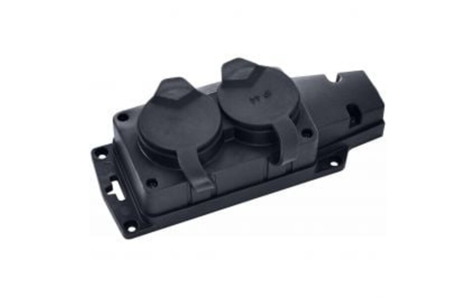 HLW LED Outdoor Power Strip - 2 Outlets - Splashproof IP44 - LED Accessories