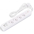 Power strip with USB-A and USB-C - Extension cord 1.5m - LED Accessories