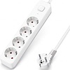 Stekkerdoos met Schakelaar 3680W - 4 Stopcontacten & Verlengsnoer