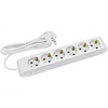 Power Strip Extension Cord 6 Outlets White – LED Accessories