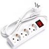 Power Strip with Switch 3680W – 3 Outlets & Extension Cord