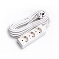 Aigi Synci Power Strip Extension Cord 3680W - 3 Sockets - Light Cord & Plug