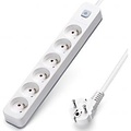 Aigi Anzim Power Strip with Switch - 6 Outlets, 3m Extension Cord, 2300W LED Accessories