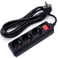 Stekkerdoos met Schakelaar & Verlengsnoer - 3680W - 3 Stopcontacten