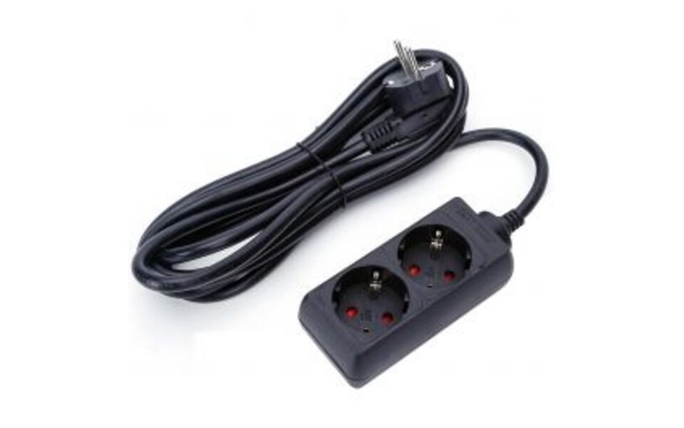 HLW LED Power Strip & Extension Cord 3680W - 2 Outlets, 3m LED Accessories
