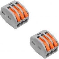 Welding Clamp Set 2 Pieces - 3-Pole for LED Accessories