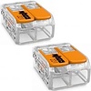 WAGO Welding Clamp Set 2 Pieces - 2-Pole Orange for LED Accessories
