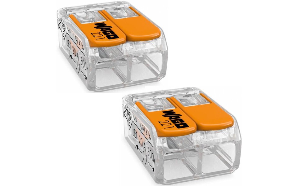 WAGO WAGO Welding Clamp Set 2 Pieces - 2-Pole with Clamps, Ideal for LED Accessories