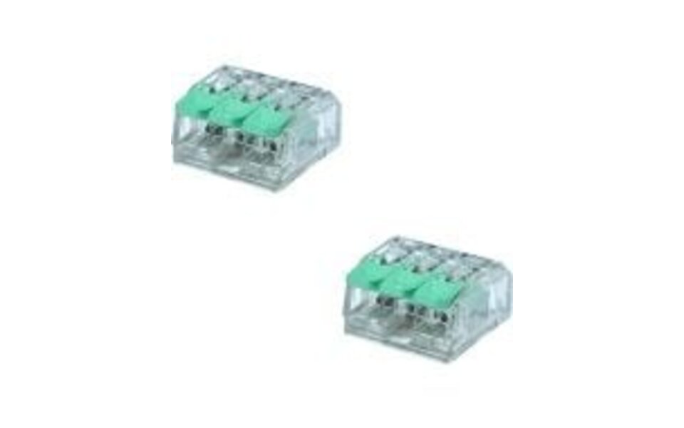 WAGO WAGO 3-Pole Splice Terminal Set 50 Pieces – Reliable LED Accessories Orange