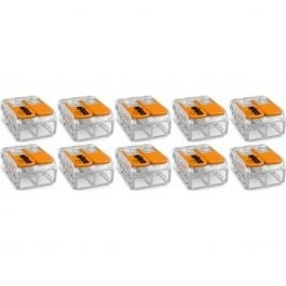 WAGO Welding Terminal Set 10 Pieces - Orange LED Accessories