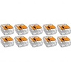 WAGO Lasklem Set 10x - 2 Polig Oranje, Perfect voor LED Toebehoren