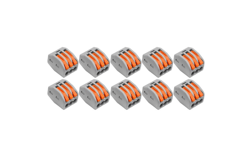 HLW LED Welding Clamp Set 10 Pieces - 3-Pole with Clamps for LED Accessories HLW LED Welding Clamp Set 10 Pieces - 3-Pole with Clamps for LED Accessories