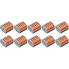 Lasklem Set 10 Stuks - 5 Polig LED Toebehoren Grijs/Oranje