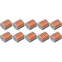 Lasklem Set 10 Stuks - 5 Polig LED Toebehoren Grijs/Oranje