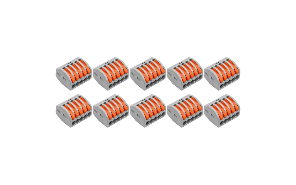 HLW LED Lasklem Set 10 Stuks 5 Polig - Compact LED Toebehoren met Klemmetjes