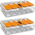 WAGO Lasklem Set 2 Stuks 5-polig met Klemmetjes - Perfect LED toebehoren