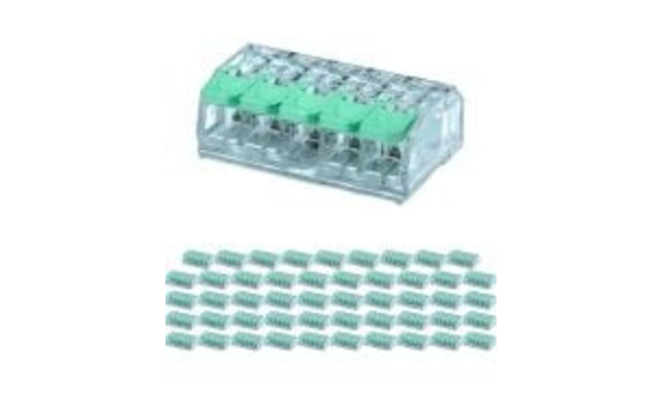 WAGO WAGO 3-Pole Splice Terminal Set 2 Pieces - Orange, Ideal for LED Accessories