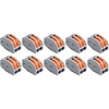Lasklem Set 10 Stuks - 2 Polig LED Toebehoren Grijs/Oranje
