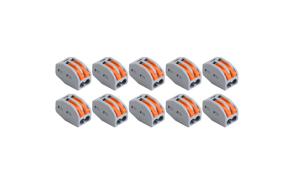 HLW LED Welding Clamp Set 10 Pieces - 2-Pole with Clamps, Safe LED Accessories HLW LED Welding Clamp Set 10 Pieces - 2-Pole with Clamps, Safe LED Accessories