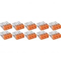 WAGO Lasklem 3-polig 0.5-2.5mm² Oranje - Transparant - 10 Stuks LED Toebehoren